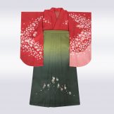 着物：麗瑠　/　袴：緑ぼかし金刺繍87